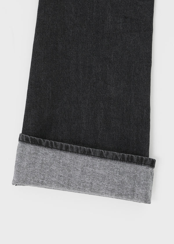 Nokel Fleece Bootcut Wide Denim Pants