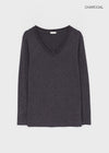 Belkir Wool V-neck Long Sleeve T-shirt