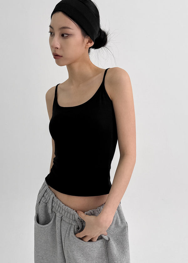 Harion Semi-crop Fleece Sleeveless (Built-in Cap)