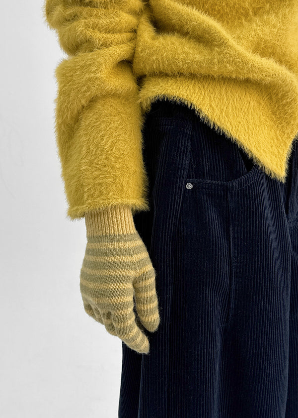 Calmit Stripe Wool Touch Gloves