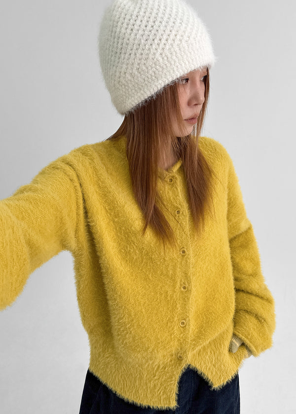 Rotion Fur Knit Cardigan