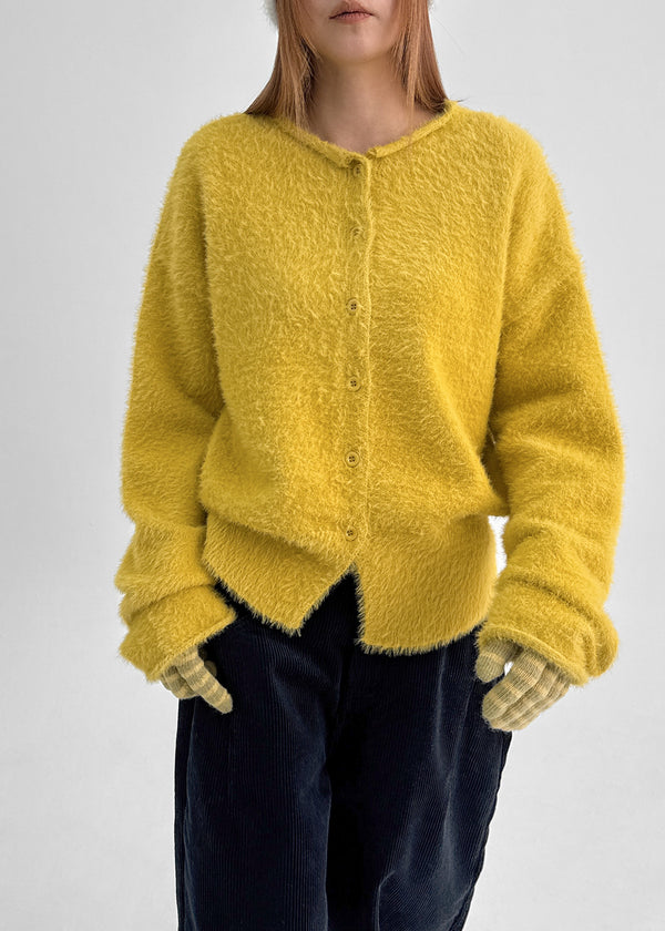 Rotion Fur Knit Cardigan