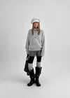 Paruding Button Wool High Neck Knit