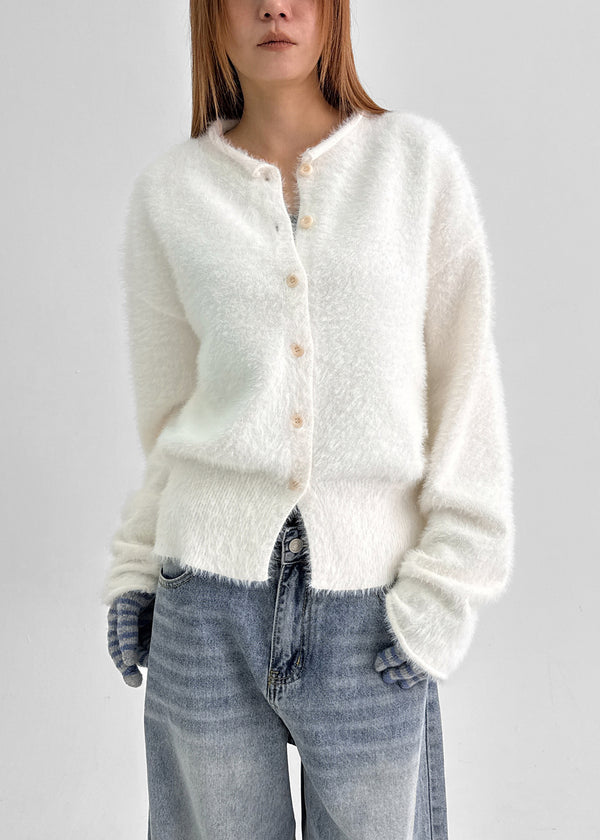 Rotion Fur Knit Cardigan