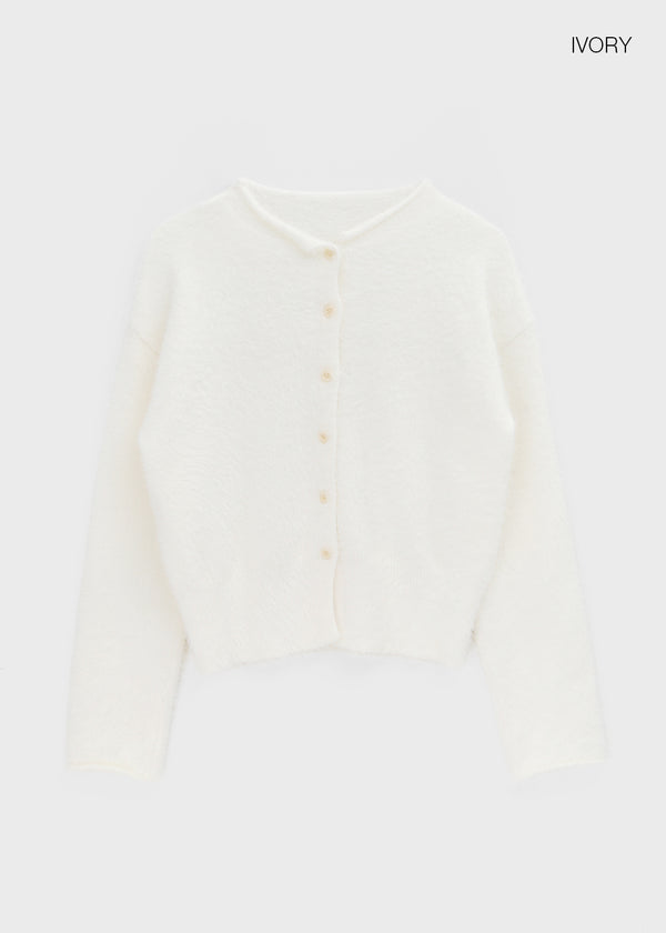 Rotion Fur Knit Cardigan