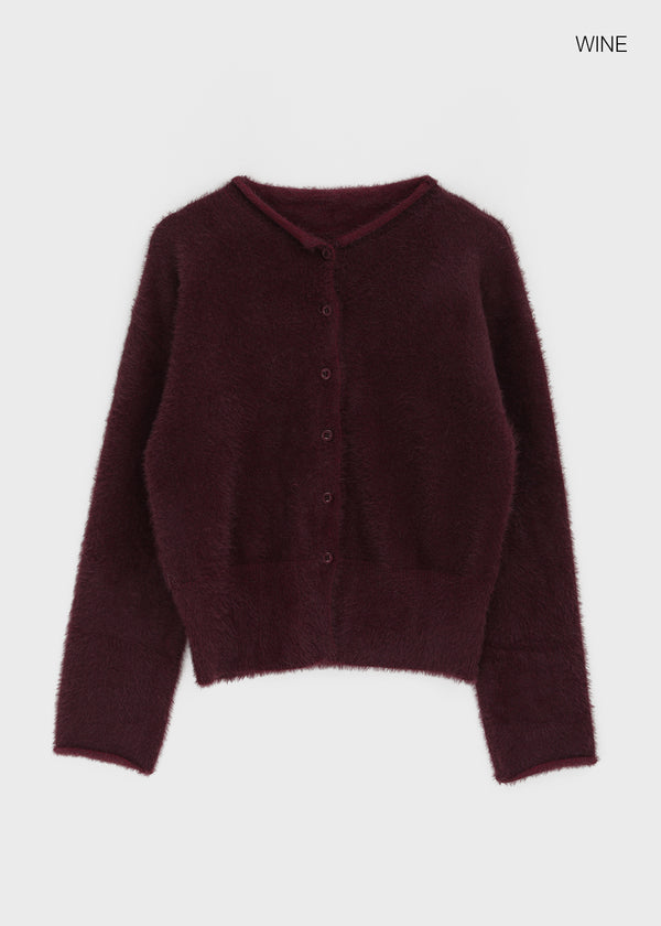 Rotion Fur Knit Cardigan