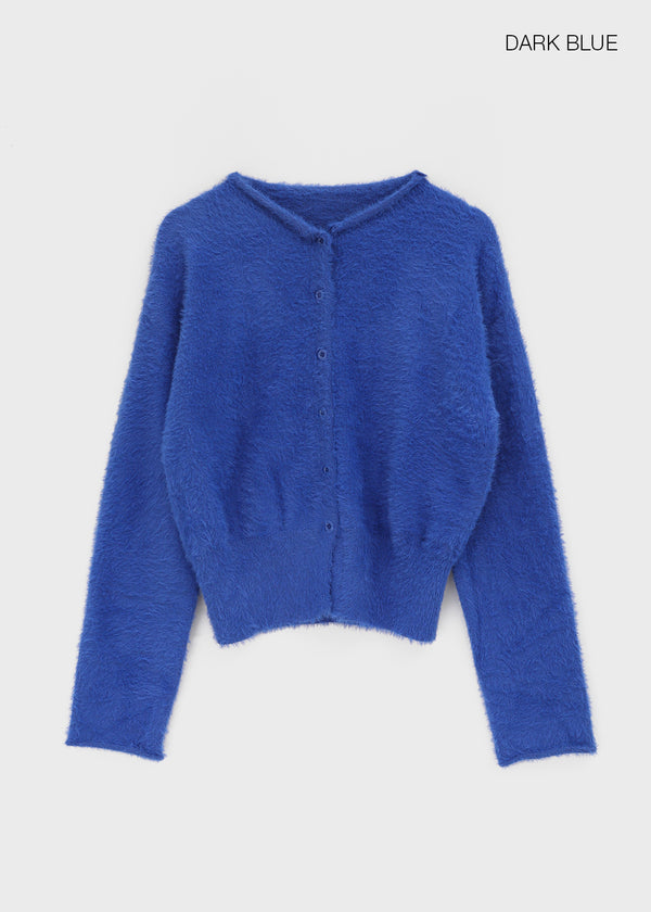 Rotion Fur Knit Cardigan
