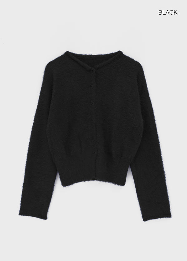 Rotion Fur Knit Cardigan