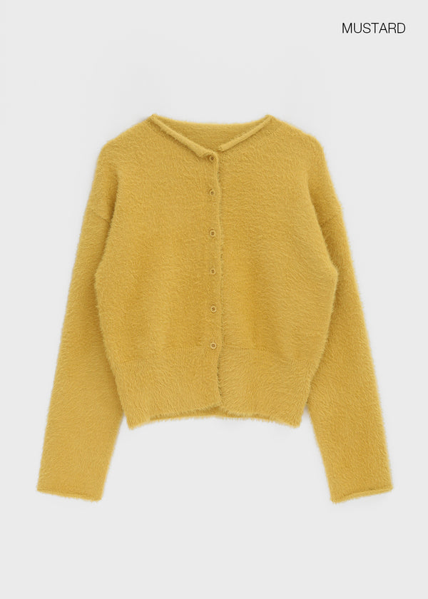 Rotion Fur Knit Cardigan