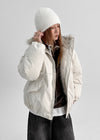 Leton Fur Padded Bomber Jacket
