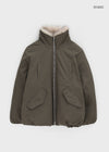 Leton Fur Padded Bomber Jacket