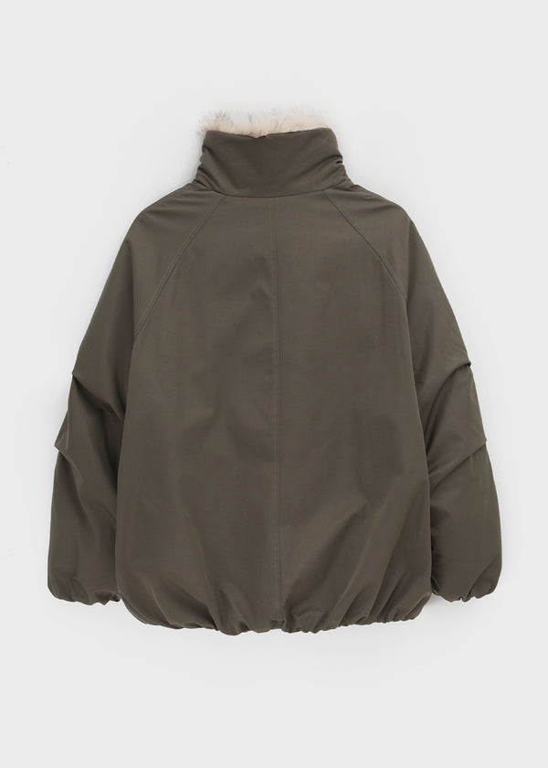 Leton Fur Padded Bomber Jacket