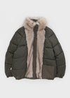 Leton Fur Padded Bomber Jacket