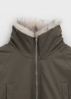 Leton Fur Padded Bomber Jacket