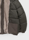 Leton Fur Padded Bomber Jacket