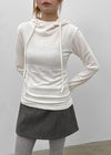 Pochit Angora Hooded Long Sleeve T-shirt