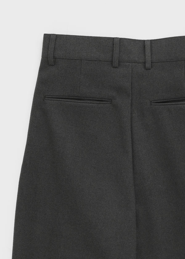 (UNISEX) Carlat Pintuck Wool Balloon Slacks