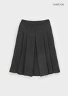 Cityeh Pleated Midi Skirt (50% Wool)