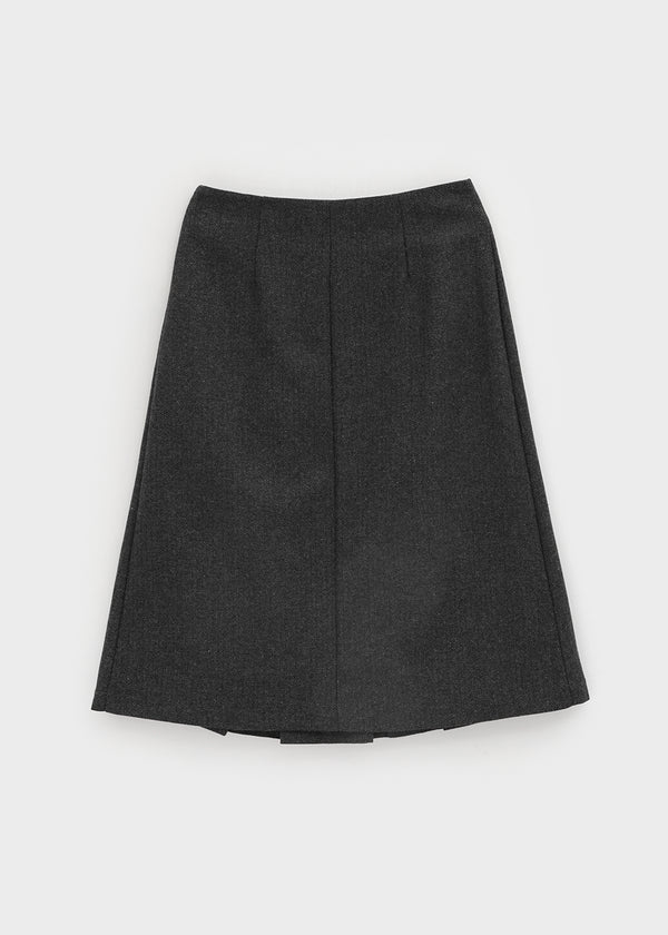 Cityeh Pleated Midi Skirt (50% Wool)