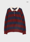 Parisian Striped Collar Wool Knit