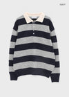 Parisian Striped Collar Wool Knit