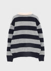 Parisian Striped Collar Wool Knit