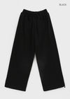 (UNISEX) Nojet Fleece Belt Wide Banding Pants