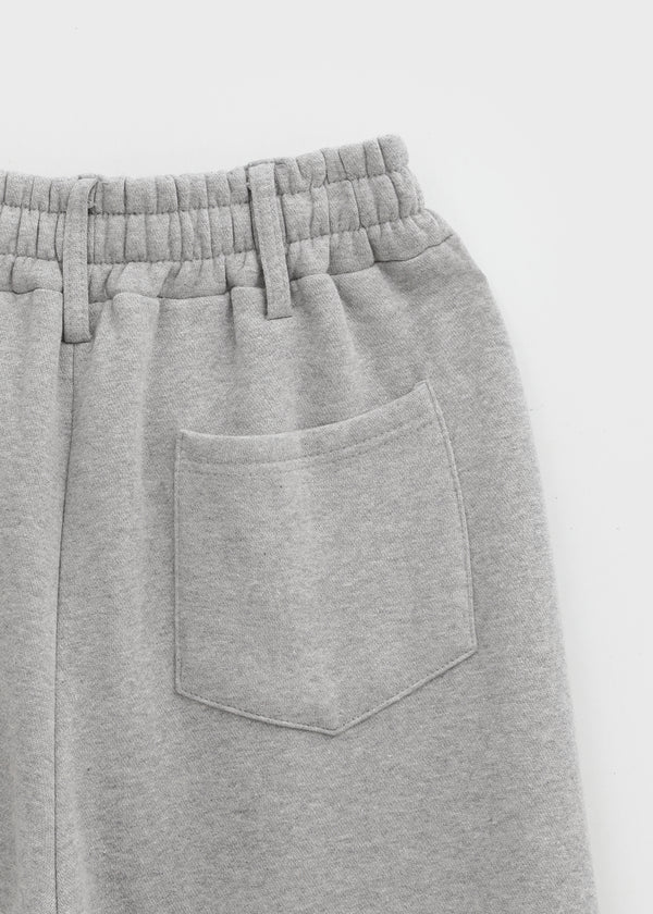 (UNISEX) Nojet Fleece Belt Wide Banding Pants