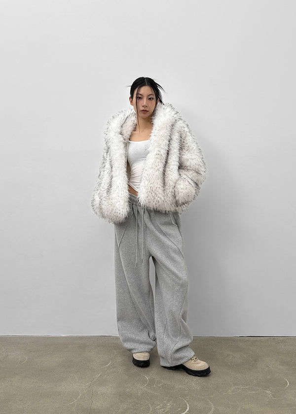 Delaying Cut-out Fleece String Pants