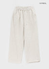 Delaying Cut-out Fleece String Pants