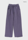 Delaying Cut-out Fleece String Pants
