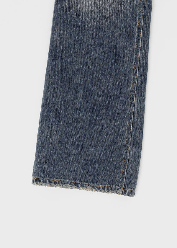 Cash Wong Washed Bootcut Denim Pants