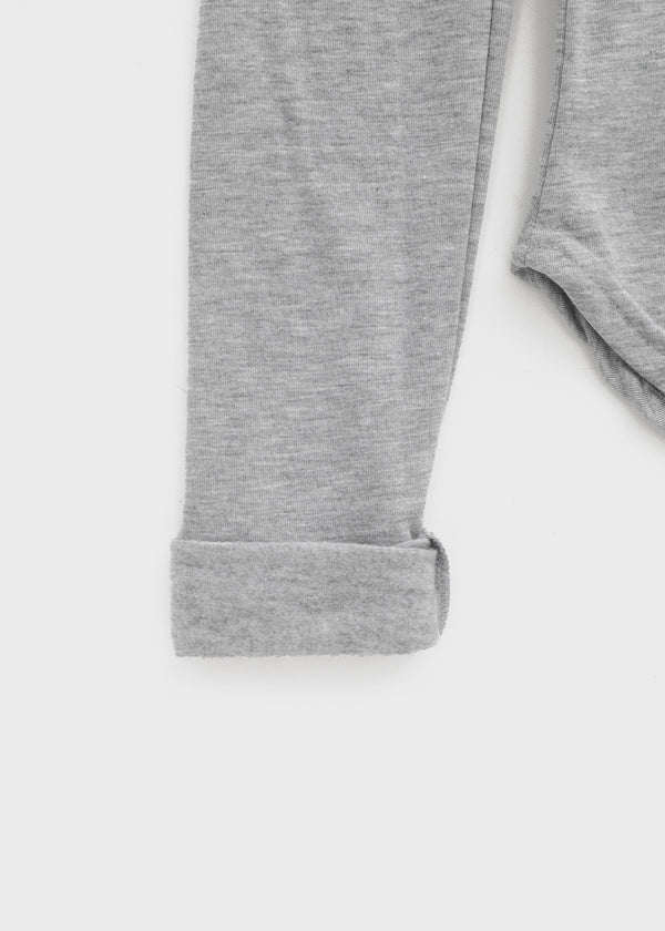 Pelong Square Neck Rounded Fleece Long-sleeved T-shirt