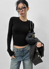 Walong Peach Skin Fit Tencel Long Sleeve T-shirt (40% Wool)