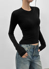 Walong Peach Skin Fit Tencel Long Sleeve T-shirt (40% Wool)