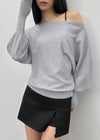 Dingko Suede Tension Slit Mini Skirt Pants