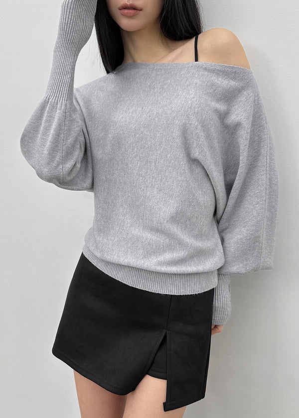 Dingko Suede Tension Slit Mini Skirt Pants