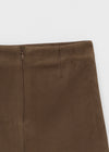 Dingko Suede Tension Slit Mini Skirt Pants