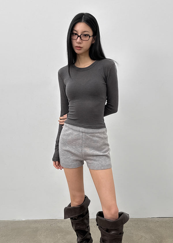 Walong Peach Skin Fit Tencel Long Sleeve T-shirt (40% Wool)