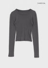 Walong Peach Skin Fit Tencel Long Sleeve T-shirt (40% Wool)