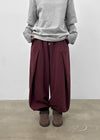 (UNISEX) Byak Pintuck Balloon Two-Way Banding Pants