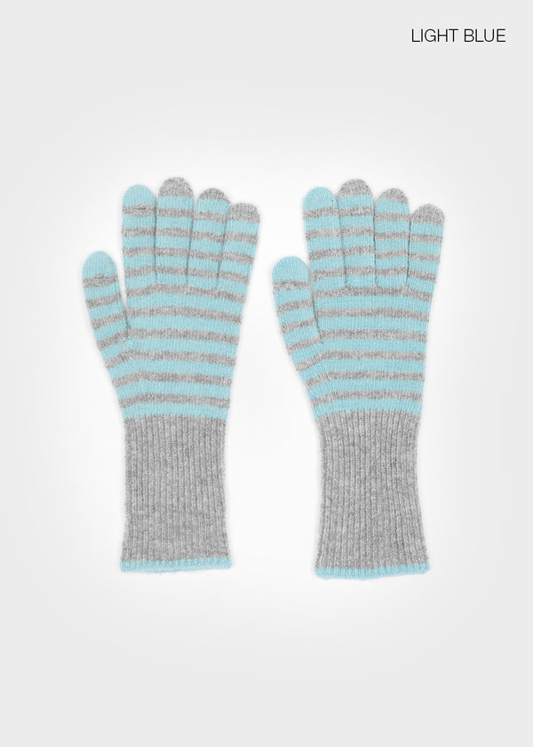 Calmit Stripe Wool Touch Gloves