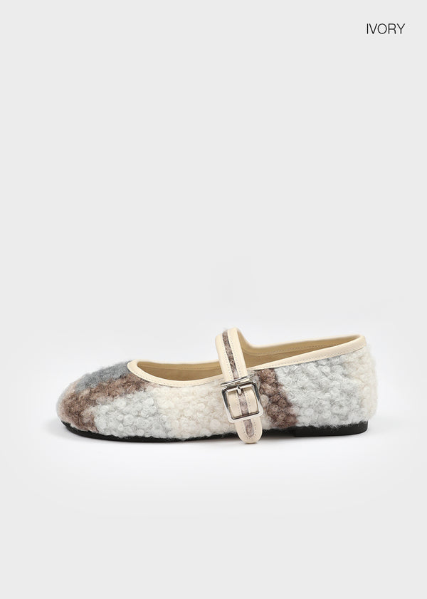 Ritken Check Dumble Merry-Jane Flat Shoes