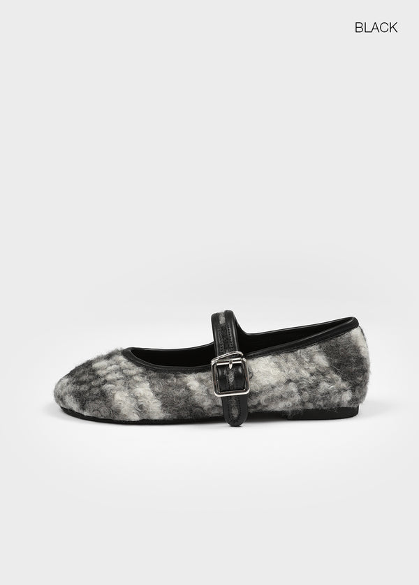 Ritken Check Dumble Merry-Jane Flat Shoes