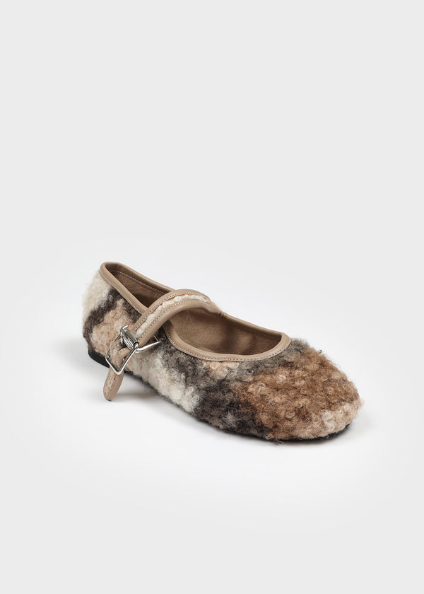 Ritken Check Dumble Merry-Jane Flat Shoes