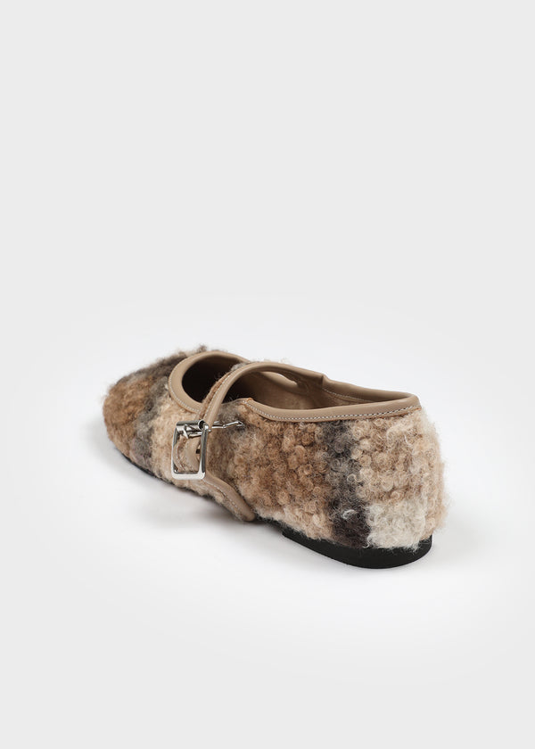 Ritken Check Dumble Merry-Jane Flat Shoes