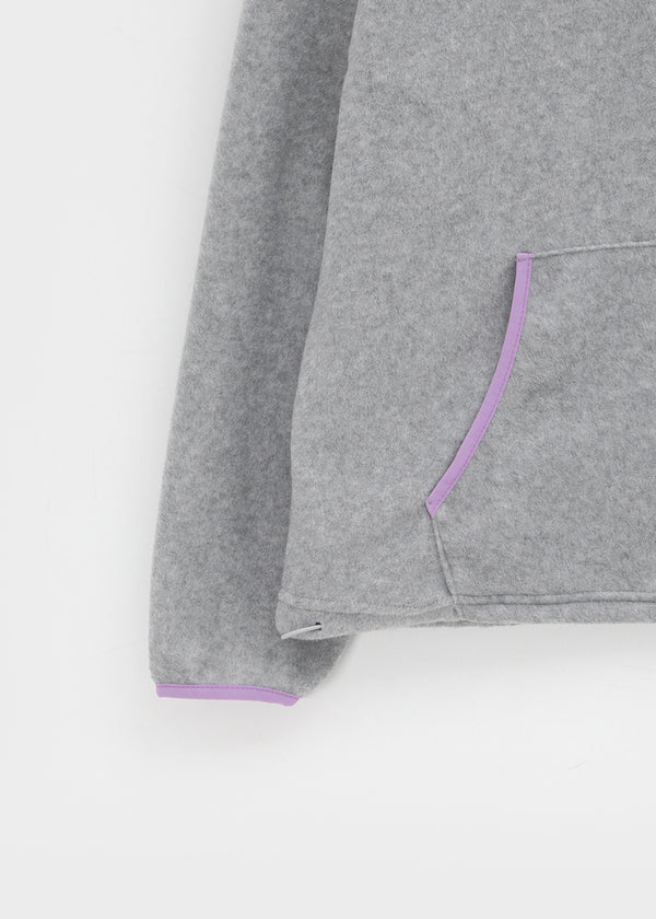 Bulpen High Neck Zipper Fleece Hoodie