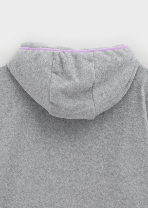 Bulpen High Neck Zipper Fleece Hoodie