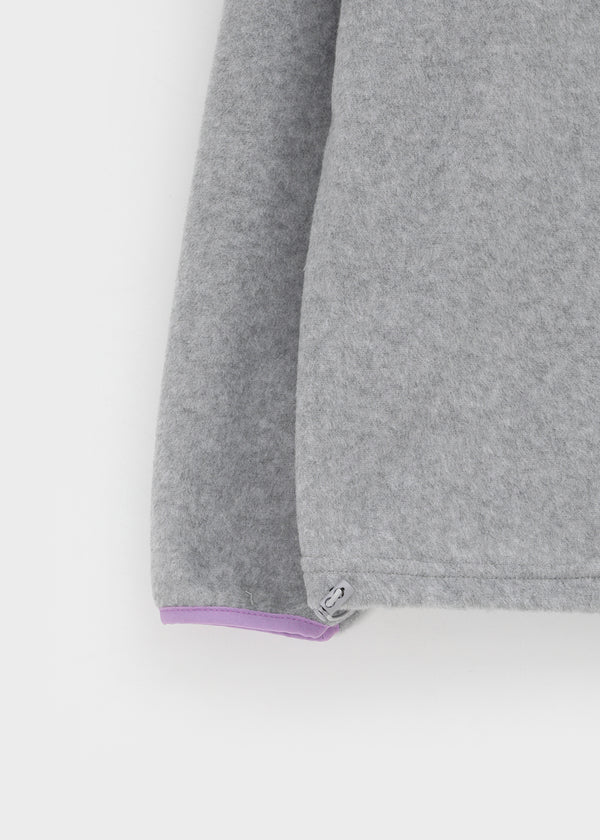 Bulpen High Neck Zipper Fleece Hoodie