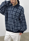 Puffin Check Fleece Collar T-shirt